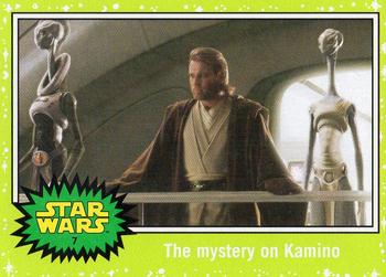 2015 Topps Star Wars Journey to the Force Awakens - Jabba Slime Green Starfield #7 The mystery on Kamino Front