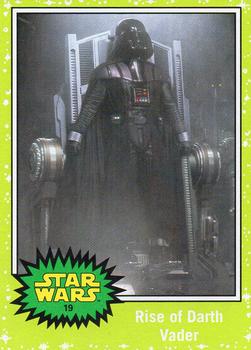 2015 Topps Star Wars Journey to the Force Awakens - Jabba Slime Green Starfield #19 Rise of Darth Vader Front