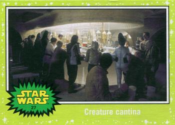 2015 Topps Star Wars Journey to the Force Awakens - Jabba Slime Green Starfield #27 Creature cantina Front