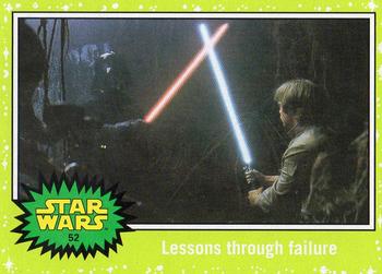 2015 Topps Star Wars Journey to the Force Awakens - Jabba Slime Green Starfield #52 Lessons through failure Front