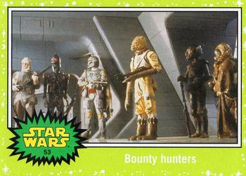 2015 Topps Star Wars Journey to the Force Awakens - Jabba Slime Green Starfield #53 Bounty hunters Front