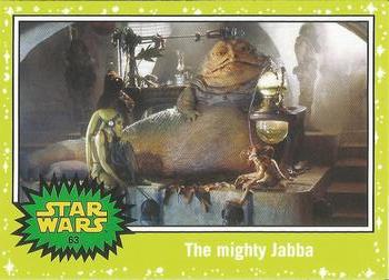 2015 Topps Star Wars Journey to the Force Awakens - Jabba Slime Green Starfield #63 The mighty Jabba Front