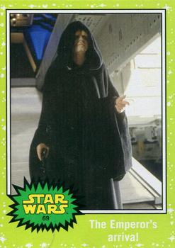 2015 Topps Star Wars Journey to the Force Awakens - Jabba Slime Green Starfield #69 The Emperor's arrival Front