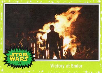 2015 Topps Star Wars Journey to the Force Awakens - Jabba Slime Green Starfield #79 Victory at Endor Front