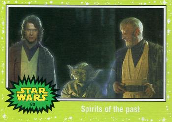 2015 Topps Star Wars Journey to the Force Awakens - Jabba Slime Green Starfield #80 Spirits of the past Front