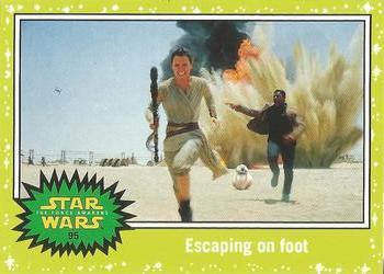 2015 Topps Star Wars Journey to the Force Awakens - Jabba Slime Green Starfield #95 Escaping on foot Front