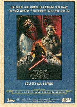 2015 Topps Star Wars Journey to the Force Awakens - Jabba Slime Green Starfield #100 A mysterious attack Back