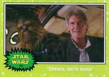 2015 Topps Star Wars Journey to the Force Awakens - Jabba Slime Green Starfield #109 