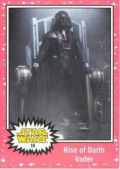 2015 Topps Star Wars Journey to the Force Awakens - Lightsaber Neon Starfield #19 Rise of Darth Vader Front