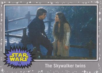 2015 Topps Star Wars Journey to the Force Awakens - Death Star Silver Starfield #73 The Skywalker twins Front