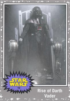 2015 Topps Star Wars Journey to the Force Awakens - Death Star Silver Starfield #19 Rise of Darth Vader Front