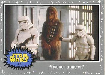 2015 Topps Star Wars Journey to the Force Awakens - Death Star Silver Starfield #33 Prisoner transfer? Front