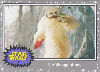 2015 Topps Star Wars Journey to the Force Awakens - Death Star Silver Starfield #43 The Wampa dines Front