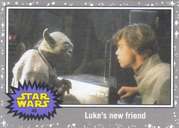 2015 Topps Star Wars Journey to the Force Awakens - Death Star Silver Starfield #49 Luke's new friend Front
