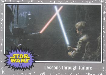 2015 Topps Star Wars Journey to the Force Awakens - Death Star Silver Starfield #52 Lessons through failure Front
