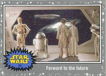 2015 Topps Star Wars Journey to the Force Awakens - Death Star Silver Starfield #60 Forward to the future Front