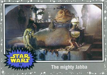 2015 Topps Star Wars Journey to the Force Awakens - Death Star Silver Starfield #63 The mighty Jabba Front