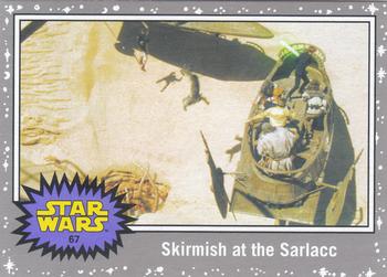 2015 Topps Star Wars Journey to the Force Awakens - Death Star Silver Starfield #67 Skirmish at the Sarlacc Front