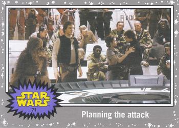 2015 Topps Star Wars Journey to the Force Awakens - Death Star Silver Starfield #71 Planning the attack Front