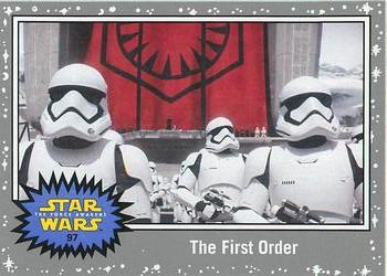 2015 Topps Star Wars Journey to the Force Awakens - Death Star Silver Starfield #97 The First Order Front