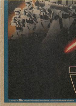 2015 Topps Star Wars Journey to the Force Awakens - Death Star Silver Starfield #99 TIE fighters attack Back