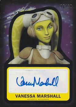2015 Topps Star Wars Journey to the Force Awakens - Autographs Black #NNO Vanessa Marshall Front