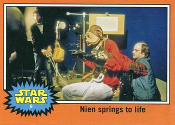 2015 Topps Star Wars Journey to the Force Awakens - Behind the Scenes #6 Nien springs to life Front