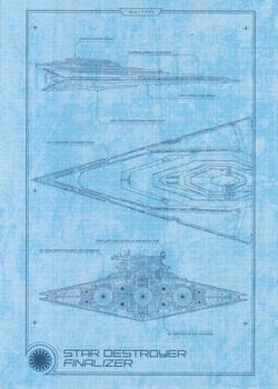 2015 Topps Star Wars Journey to the Force Awakens - Blueprints #BP-7 Star Destroyer Finalizer Front