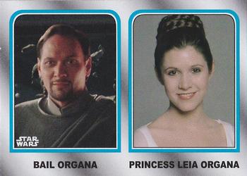 2015 Topps Star Wars Journey to the Force Awakens - Family Legacy #FL-5 Bail Organa & Leia Organa Front