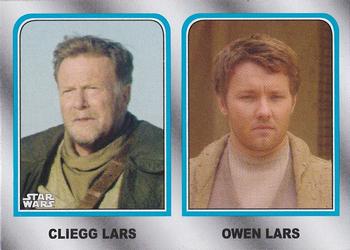 2015 Topps Star Wars Journey to the Force Awakens - Family Legacy #FL-6 Cliegg Lars & Owen Lars Front