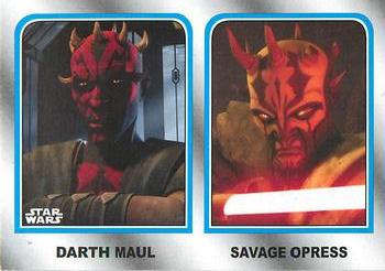 2015 Topps Star Wars Journey to the Force Awakens - Family Legacy #FL-7 Darth Maul & Savage Oppress Front
