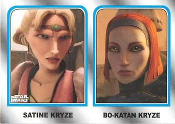 2015 Topps Star Wars Journey to the Force Awakens - Family Legacy #FL-8 Satine Kryze & Bo-Katan Kryze Front