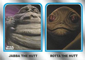 2015 Topps Star Wars Journey to the Force Awakens - Family Legacy #FL-9 Jabba The Hutt & Rotta The Hutt Front
