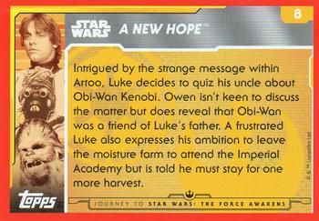 2015 Topps Star Wars Journey to the Force Awakens (UK version) #8 Who is Obi-Wan Kenobi? Back