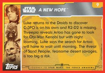 2015 Topps Star Wars Journey to the Force Awakens (UK version) #9 R2-D2 has gone Back