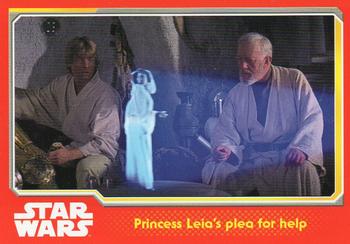 2015 Topps Star Wars Journey to the Force Awakens (UK version) #12 Princess Leia's plea for help Front