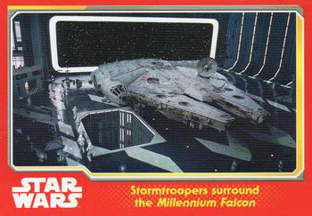 2015 Topps Star Wars Journey to the Force Awakens (UK version) #22 Stormtroopers Surround the Millennium Falcon Front