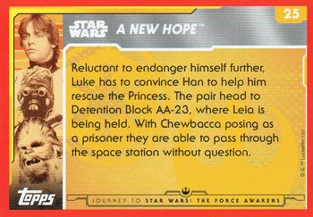 2015 Topps Star Wars Journey to the Force Awakens (UK version) #25 Wookie Prisoner Back