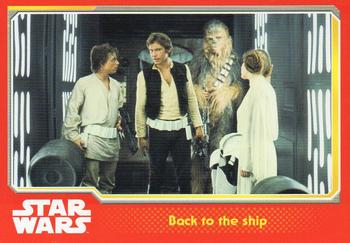 2015 Topps Star Wars Journey to the Force Awakens (UK version) #29 Back to the ship Front