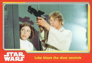 2015 Topps Star Wars Journey to the Force Awakens (UK version) #31 Luke blasts the door controls Front