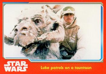 2015 Topps Star Wars Journey to the Force Awakens (UK version) #50 Luke patrols on a Tauntaun Front