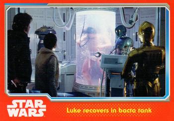 2015 Topps Star Wars Journey to the Force Awakens (UK version) #54 Luke recovers in bacta tank Front