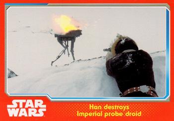 2015 Topps Star Wars Journey to the Force Awakens (UK version) #55 Han destroys Imperial probe droid Front