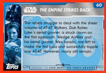 2015 Topps Star Wars Journey to the Force Awakens (UK version) #60 AT-AT Walkers take control Back