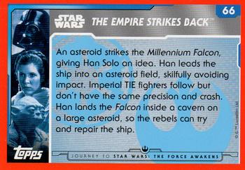 2015 Topps Star Wars Journey to the Force Awakens (UK version) #66 Rebels enter an asteroid field Back