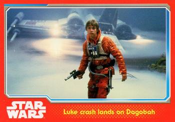 2015 Topps Star Wars Journey to the Force Awakens (UK version) #67 Luke crash lands on Dagobah Front
