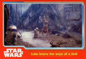 2015 Topps Star Wars Journey to the Force Awakens (UK version) #74 Luke learns the ways of a Jedi Front
