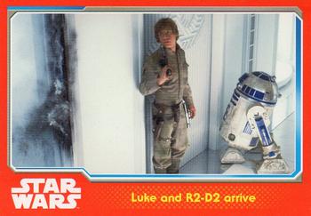 2015 Topps Star Wars Journey to the Force Awakens (UK version) #87 Luke and R2-D2 arive Front
