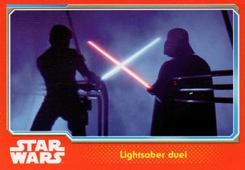 2015 Topps Star Wars Journey to the Force Awakens (UK version) #90 Lightsaber duel Front