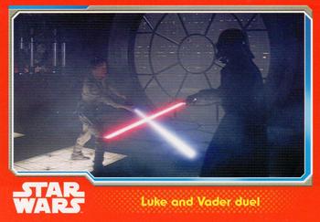 2015 Topps Star Wars Journey to the Force Awakens (UK version) #93 Luke and Vader duel Front